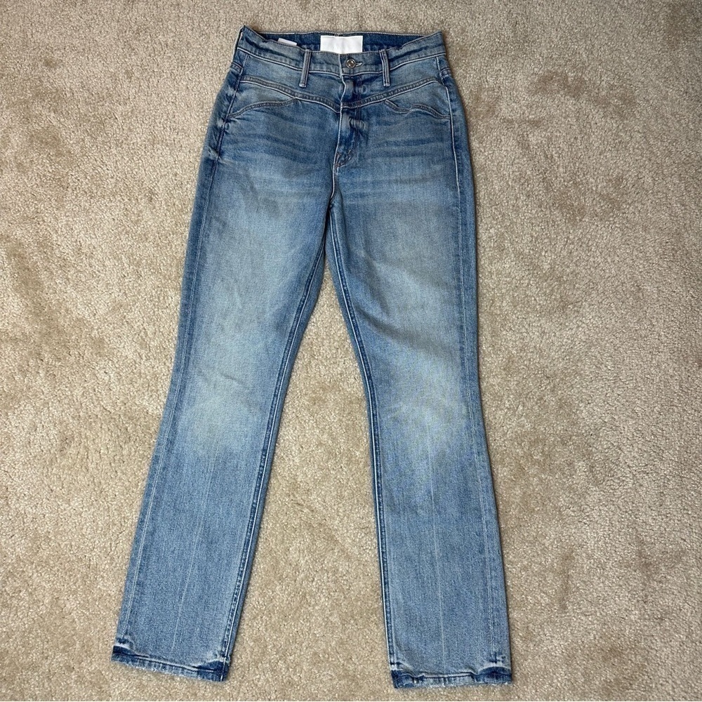 New Mother The Dazzler Yoke Front Ankle in Wild Calling Jeans Size 25 - Picture 2 of 9